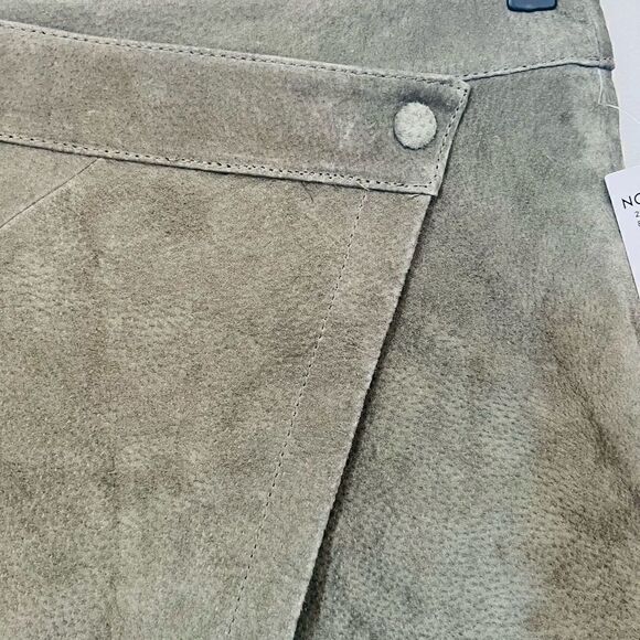BLANK NYC Snap Front Suede Wrap Skirt, Sage Green, 28‎ Waist, Small/Medium, NWT - Picture 12 of 14